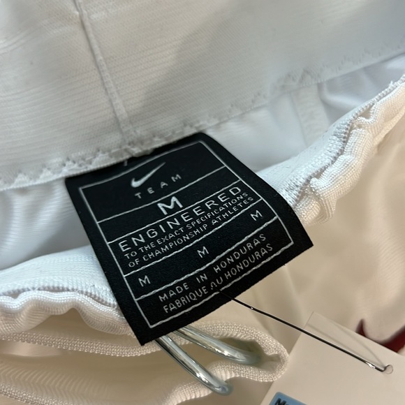 Nike Men’s Football White and Burgundy Football Pants - Picture 3 of 6